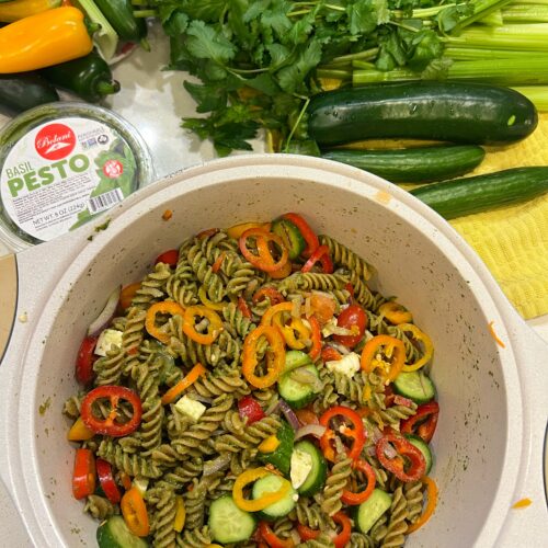 Protein-Packed Pesto Pasta Salad