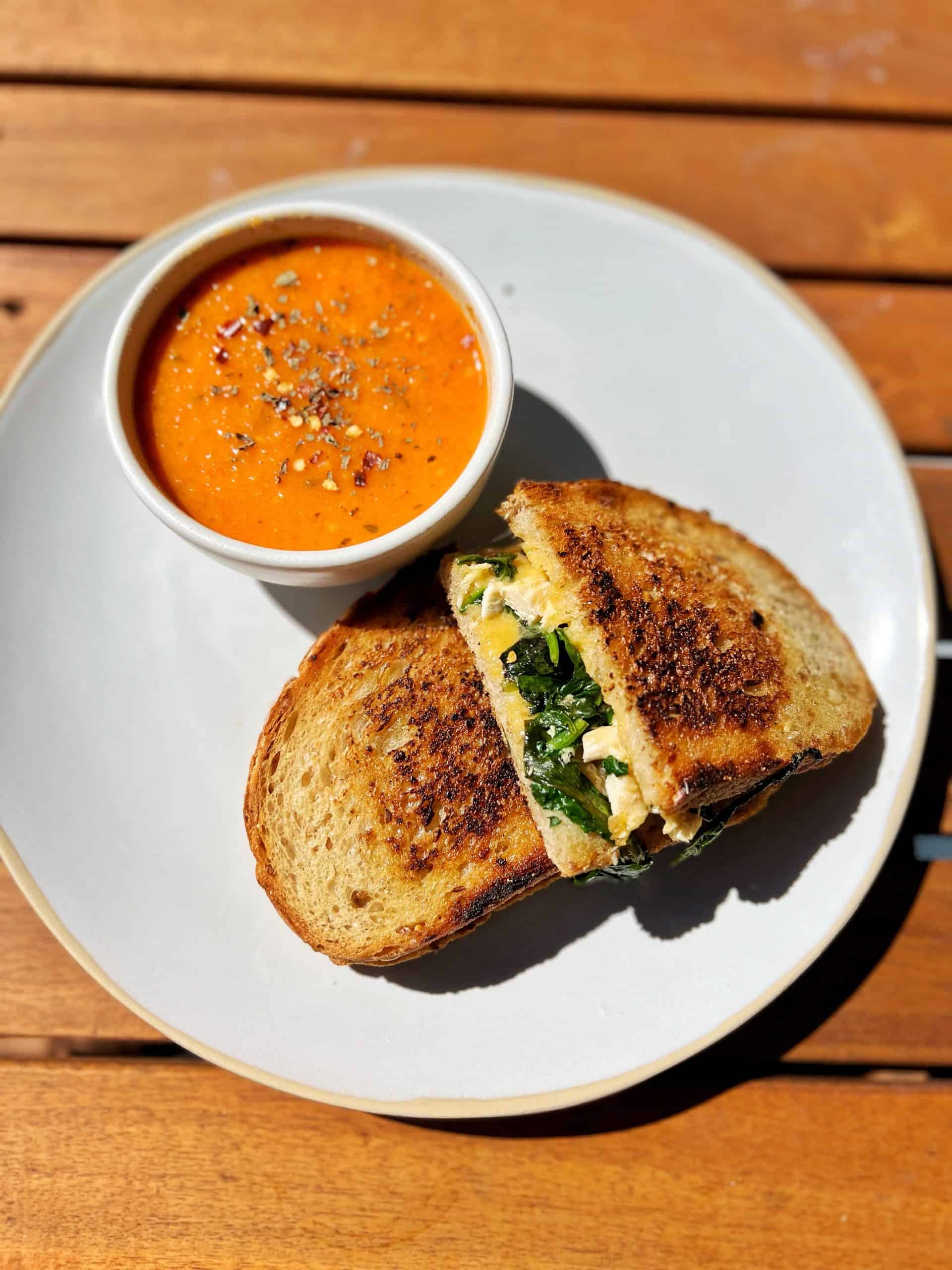 Healthier Grilled Cheese + Tomato Soup Recipe for Lunch - Nourished by Anne